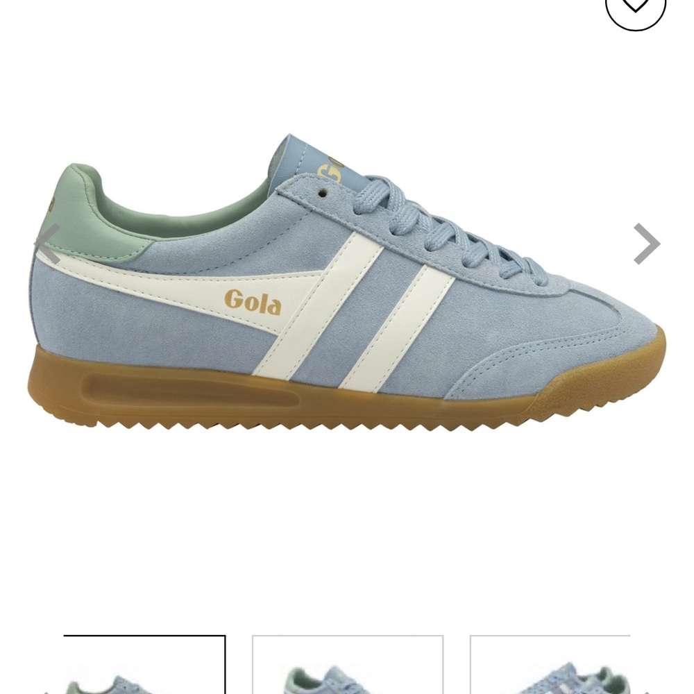 Gola Torpedo Light Blue and White Trainers
